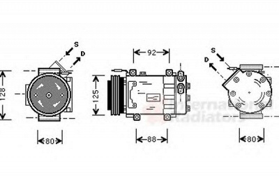 VAN WEZEL 4300k039 -  Компрессор, кондиционер